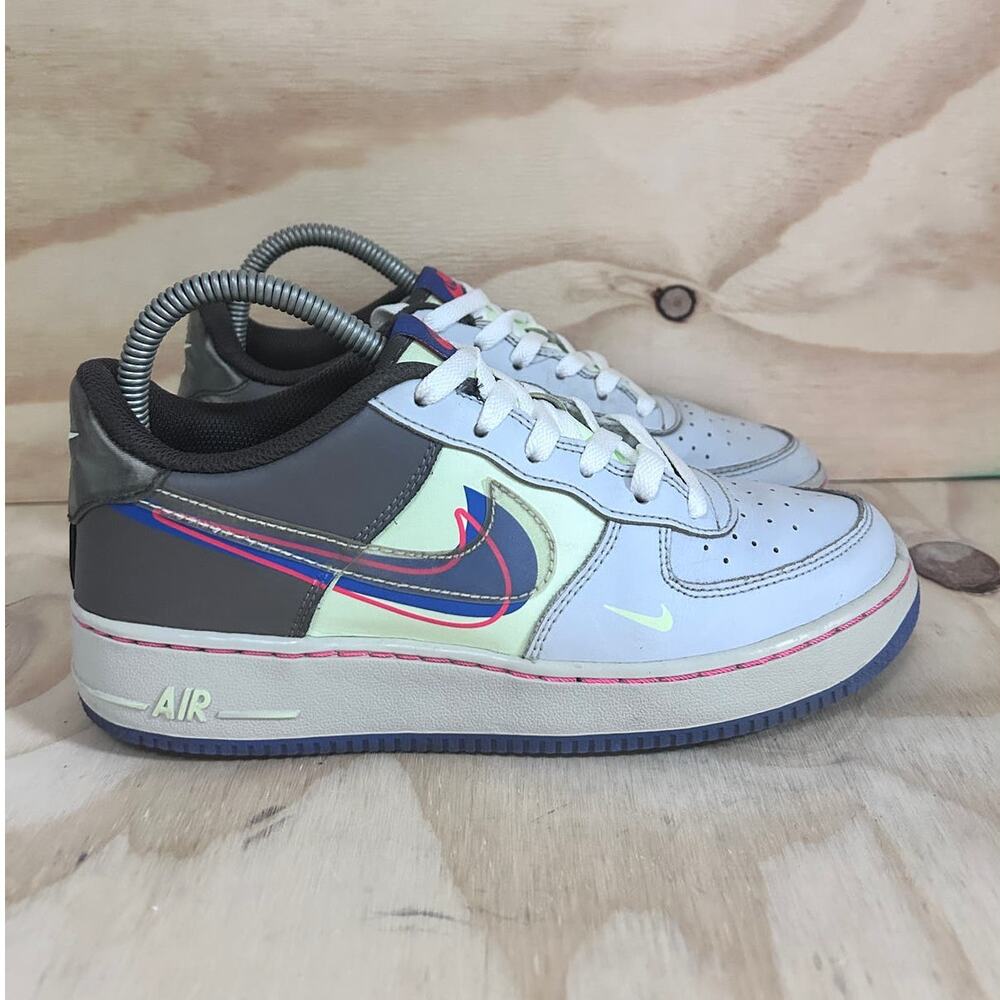 Nike-Air Force 1 Dunk It Smash-Sneakers-Blue/Gray-Kids Big Unisex-6Y -CT1628-601